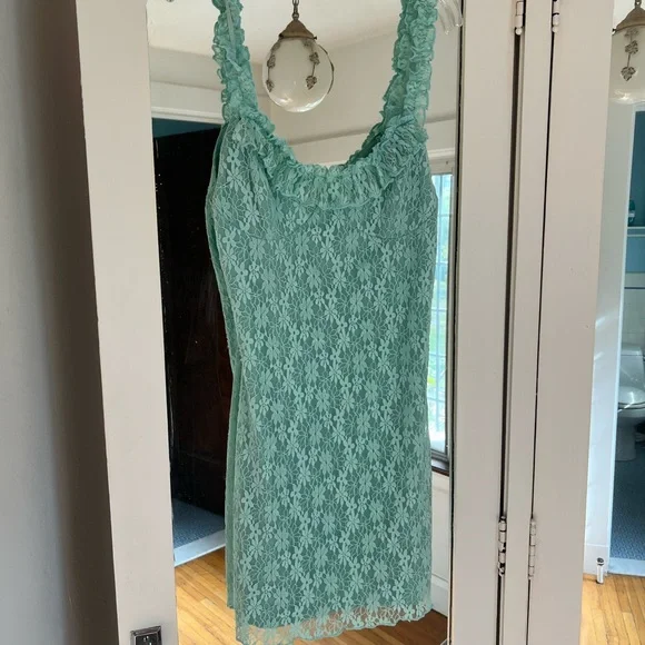 Urban Outfitters | Dresses | Urban Outfitters Mint Lace Tank Dress |  Poshmark